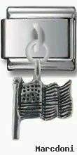 America the Beautiful Flag Silver Charm