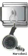 Blow-dryer Dangle Sterling Silver Charm