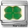 Shamrock Italian Charm