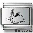 Bunny Rabbit Laser Charm