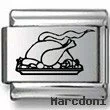 Cooked Turkey Laser Charm