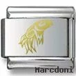Indian Eagle Gold Laser Charm