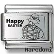 Happy Easter Egg Laser Charm