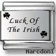 Luck of the Irish Laser Charm