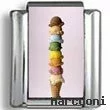 8-Scoop Ice Cream Cone Photo Charm