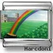 Rainbow and Pot of Gold Photo Charm