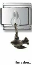 Bird Sterling Silver Italian Charm