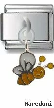 Bee Sterling Silver Italian Charm