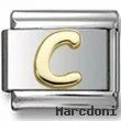 Disney letter C Italian charm