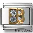 B Zirconia Italian Charm