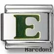 Gold Puffy E Letter