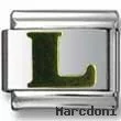 Gold Puffy L Letter