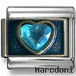 Blue Zirconia Heart