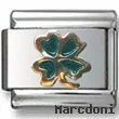 Four-Leafs Clover Italian Charm