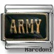 Army Italian Charm