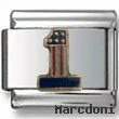 1 American Flag Italian Charm