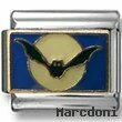 Bat in blue Sky Italian Charm