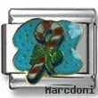 Candy Cane Italian Charm