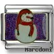 Purple Snowman