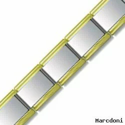 9mm Gold Plated Edge Starter Bracelet