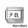 Kanji Symbol "Few"