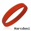 Official Aids "Hope Faith Love Life" Red Awareness Wristband