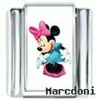 Colorful Minnie Mouse Photo Charm