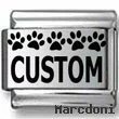 Custom Dog Prints Laser Charm