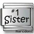 #1 Sister Laser Charm