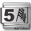 #5 Nascar Laser Charm
