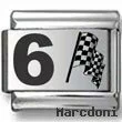 #6 Nascar Laser Charm