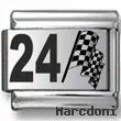 #24 Nascar Laser Charm