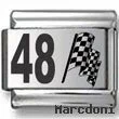 #48 Nascar Laser Charm