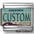 Arizona License Plate Custom Charm