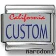 California License Plate Custom Charm