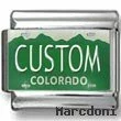 Colorado License Plate Custom Charm