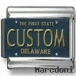 Delaware License Plate Custom Charm