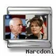 John McCain and Sarah Palin Italian charm