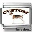 American Foxhound Dog Custom Photo Charm