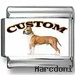 American Staffordshire Terrier Dog Custom Photo Charm