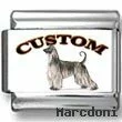 Afghan Hound Dog Custom Photo Charm