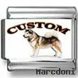 Alaskan Malamute Dog Custom Photo Charm